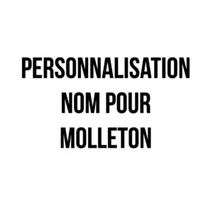Personnalisation nom pour molleton