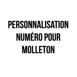 Personnalisation numéro pour molleton