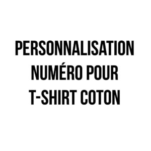 Personnalisation numéro pour t-shirt coton