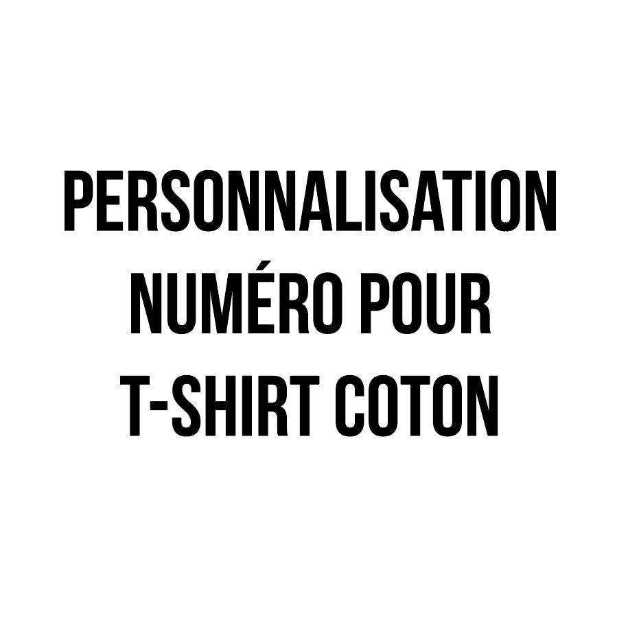 Personnalisation numéro pour t-shirt coton