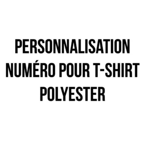 Personnalisation numéro pour t-shirt polyester