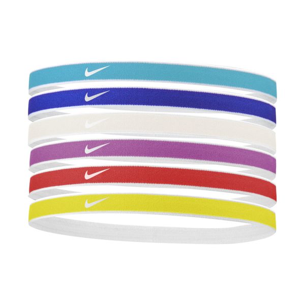 nike tipped logo fascia per capelli x6 20 baltic blue n1002021406os A