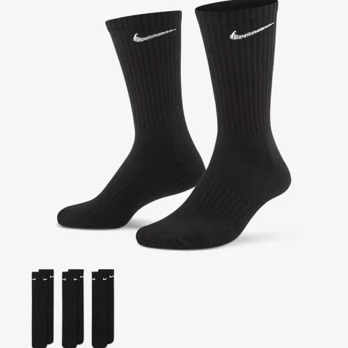 Nike Everyday Cotton Cushioned Crew Noir