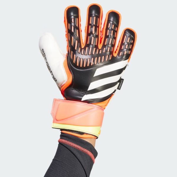 Predator Match Fingersave Goalkeeper Gloves Black IQ4037 21 model