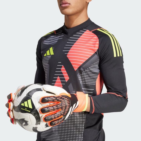 Predator Match Fingersave Goalkeeper Gloves Black IQ4037 42 detail