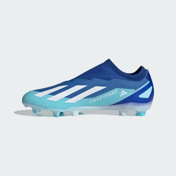 X Crazyfast.3 Laceless Firm Ground Soccer Cleats Blue GY7425 06 standard