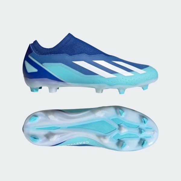X Crazyfast.3 Laceless Firm Ground Soccer Cleats Blue GY7425 22 model