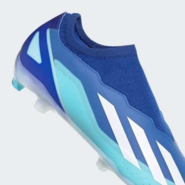 X Crazyfast.3 Laceless Firm Ground Soccer Cleats Blue GY7425 41 detail
