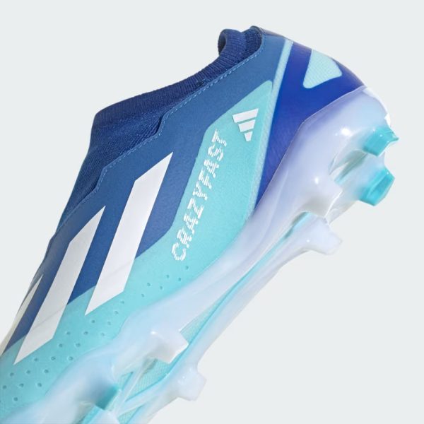 X Crazyfast.3 Laceless Firm Ground Soccer Cleats Blue GY7425 42 detail