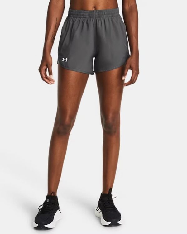 UA W'S Fly By Unlined Short Grey