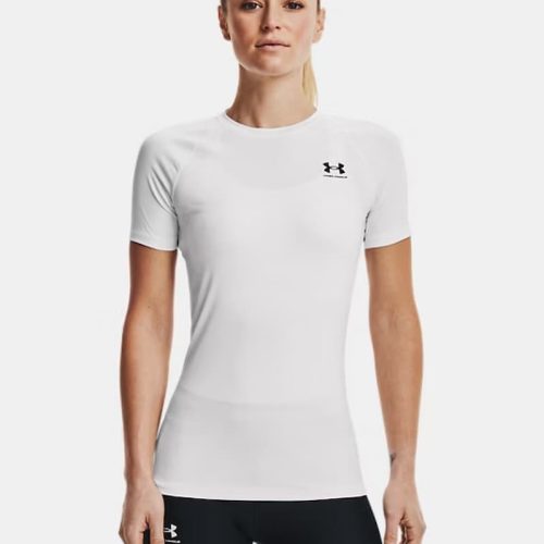 UA HG AUTHENTICS COMP SS WHITE
