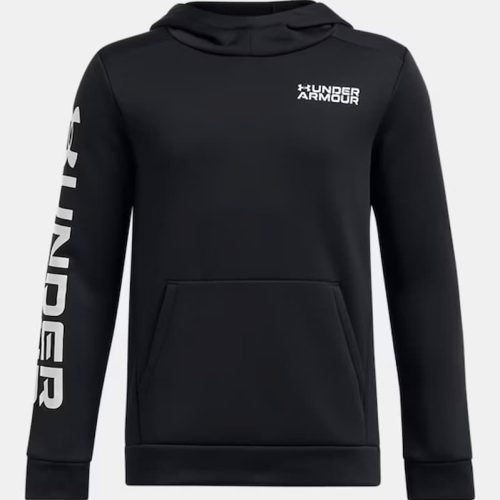 UA B ARMOUR FLC WORDMARK HD BLACK