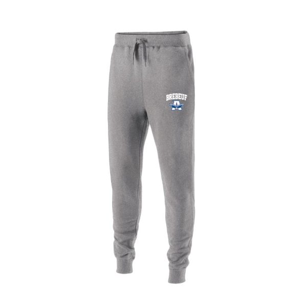 Pantalon Coton Ouaté Gris Pâle