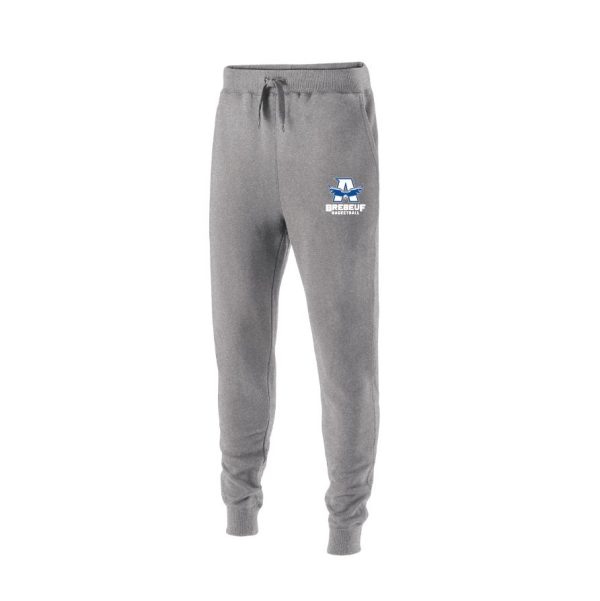 Pantalon Coton Ouaté Gris Pâle