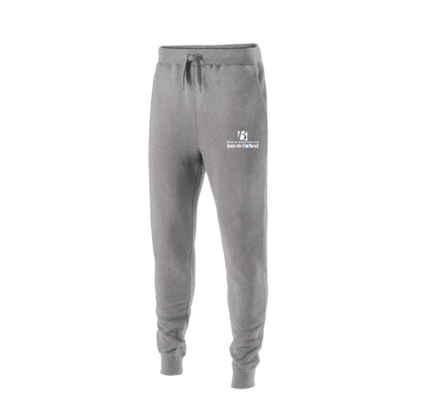 Pantalon Coton Ouaté Gris Pâle