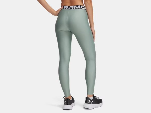 UA Women's HeatGear Leggings Vert – Image 2