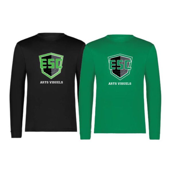 Longsleeve Polyester (logo poitrine) - Logo Samuel-de-Champlain